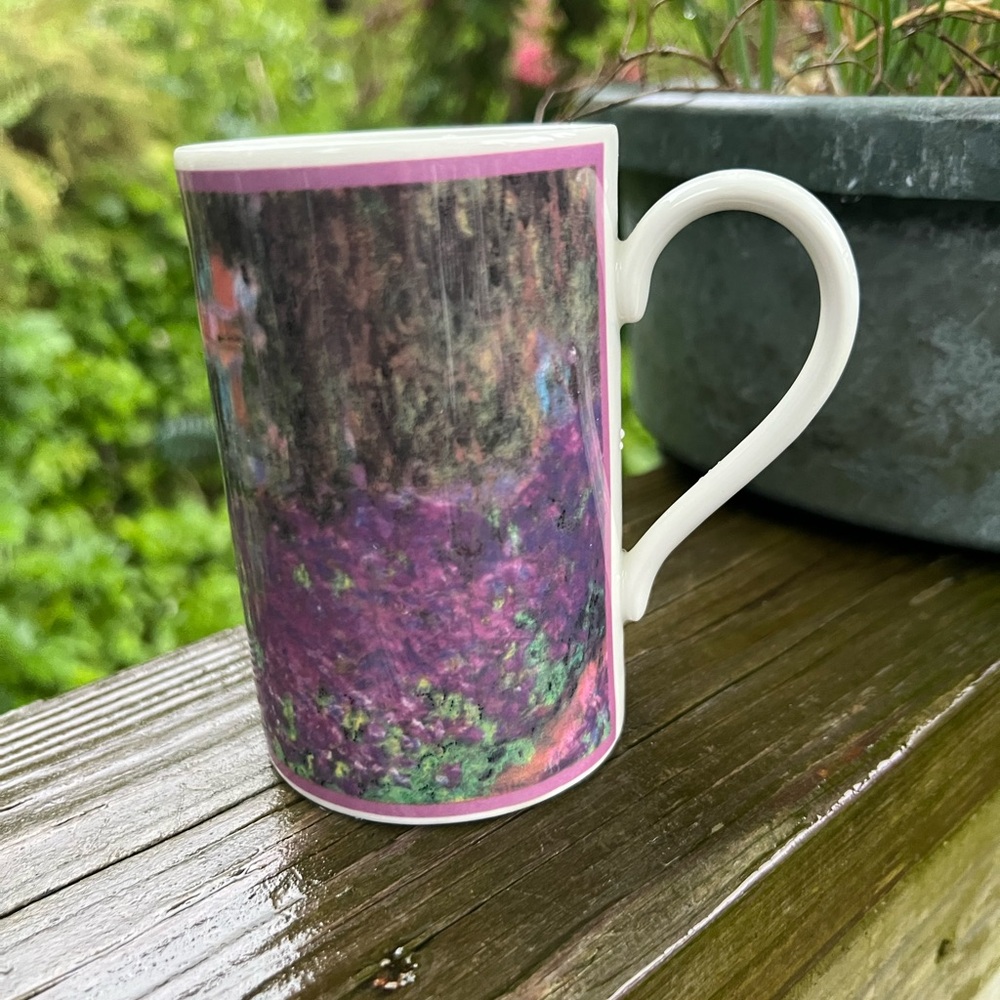 Dunoon Stoneware Mug Made In Scotland From Paintings By Claude Monet 4” Ht.
